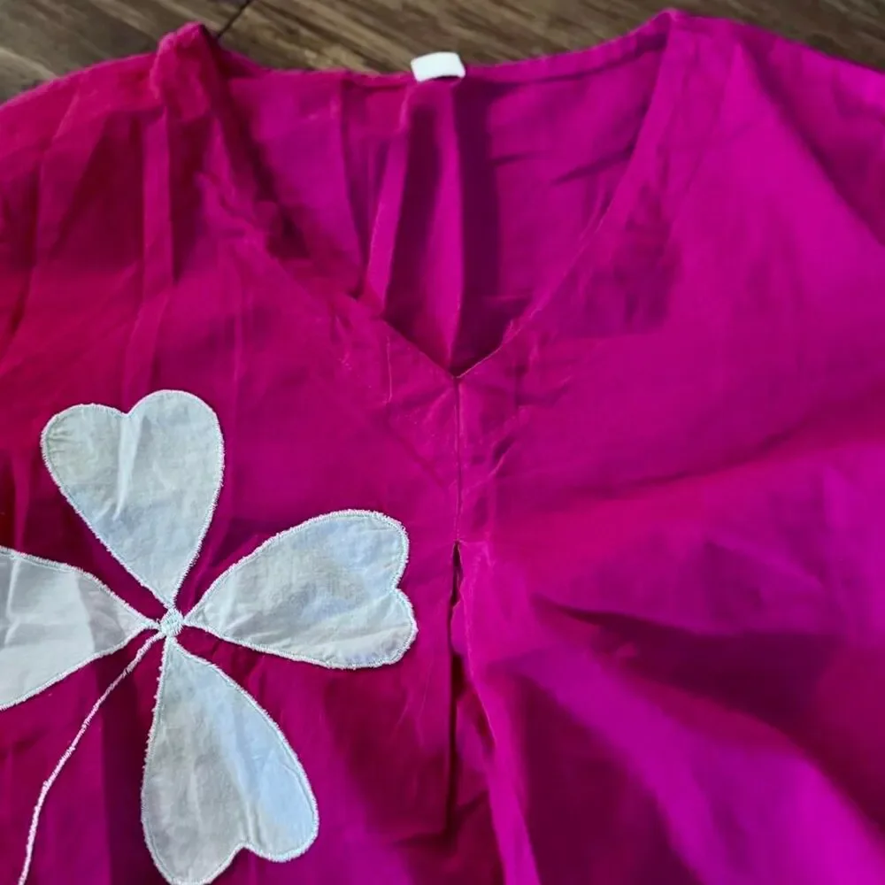 Free-people Women's Pink and White Dress